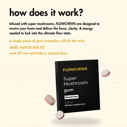 FLOWCHEWS SUPER MUSHROOM GUM